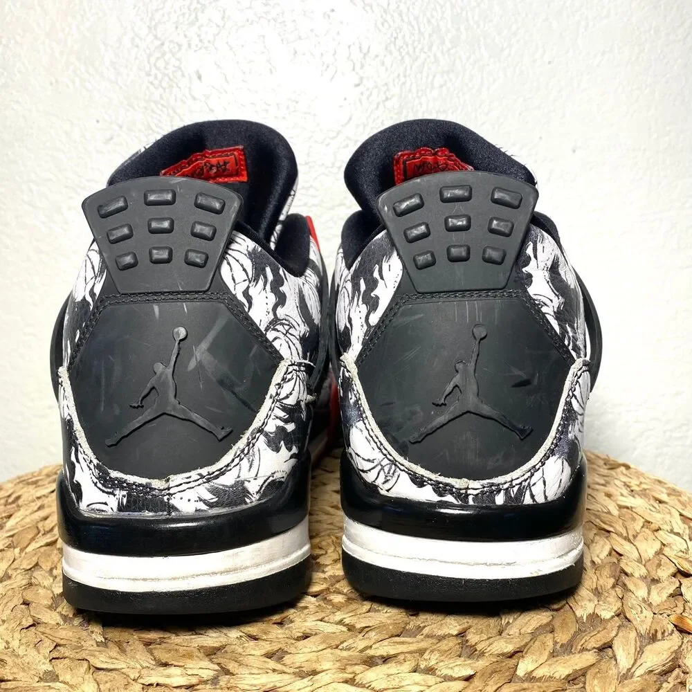 Jordan 4 tattoo red black